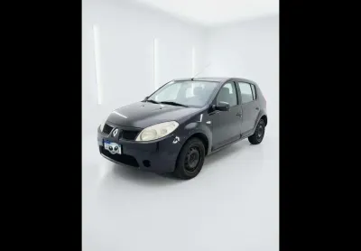 Renault sandero expression hi-flex 1.6 8v 5p  - preta - 2010/2011