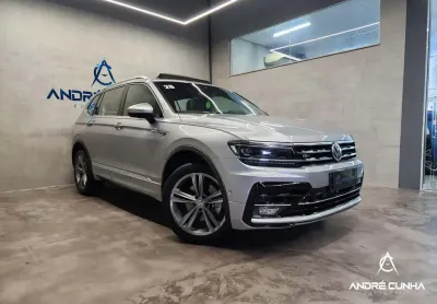 Volkswagen tiguan allspac r-line 350 tsi 2.0 4x4  - prata - 2019/2020