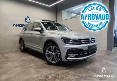 Volkswagen tiguan allspac r-line 350 tsi 2.0 4x4  - prata - 2019/2020