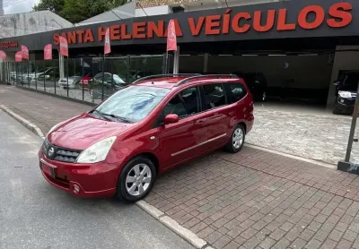 Nissan grand livina 18sl - vermelha - 2011/2012