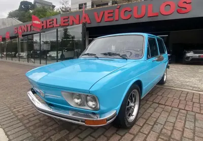 Volkswagen brasília placa preta  - azul - 1975/1975