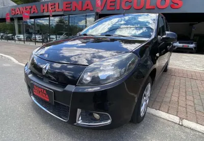 Renault sandero exp 1.6hp - preta - 2012/2013