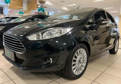 Ford fiesta tit./tit.plus 1.6 16v flex aut.  - preta - 2015/2016