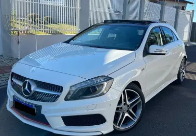Mercedes classe a 250 sport turbo branca com teto solar, 2015 - lages, sc