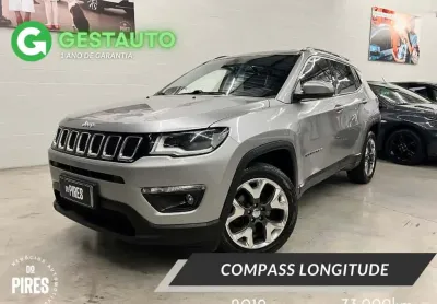 Jeep compass longitude 2.0 4x2 flex 16v aut.  - prata - 2018/2019