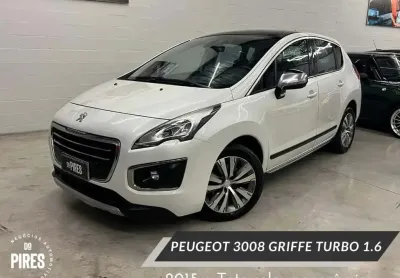 Peugeot 3008 griffe 1.6 turbo 16v 5p aut.  - branca - 2014/2015