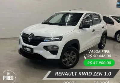 Renault kwid zen 1.0 flex 12v 5p mec.  - branca - 2022/2023