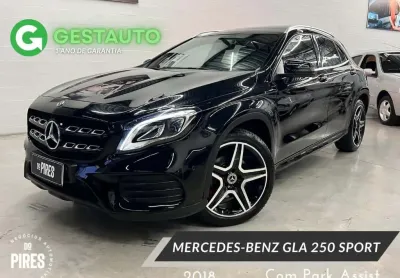 Mercedes-benz gla 250 gla 250 sport 2.0 tb 16v 4x2  211cv aut.  - preta - 2018/2018