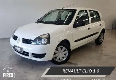 Renault clio hi-flex 1.0 16v 5p  - branca - 2012/2012