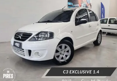 Citroën c3 exclusive 1.4 flex 8v 5p  - branca - 2012/2012