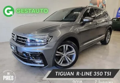 Volkswagen tiguan allspac r-line 350 tsi 2.0 4x4  - cinza - 2018/2018