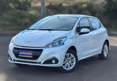 Peugeot 208 allure 1.2 flex 12v 5p mec.  - branca - 2018/2019