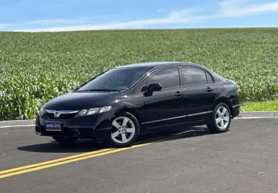 Honda civic lxs flex - preta - 2009/2010