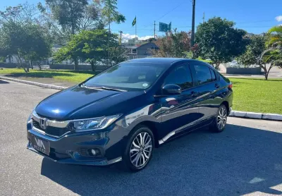 Honda city sedan lx 1.5 flex 16v 4p aut.  - azul - 2020/2021