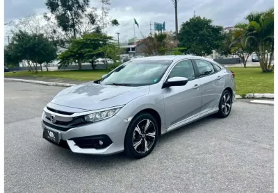 Honda civic sedan exl 2.0 flex 16v aut.4p  - prata - 2016/2017