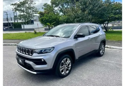 Jeep compass long. t270 1.3 tb 4x2 flex aut.  - prata - 2023/2023