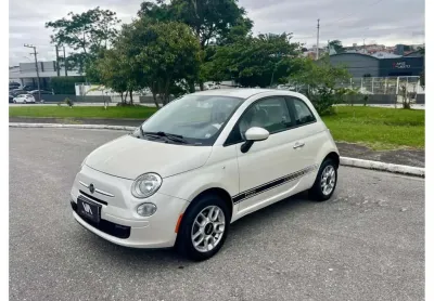 Fiat 500 cult 1.4 flex - branca - 2012/2012