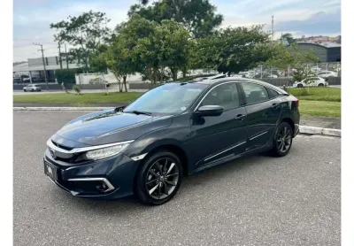 Honda civic touring 1.5 turbo - azul - 2019/2020