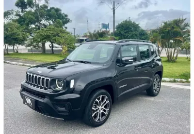 Jeep Renegade LONGITUDE 1.3 TURBO FLEX - Preta - 2024/2024