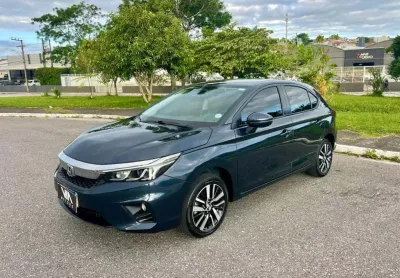 Honda city hatchback exl  1.5 automatico - azul - 2023/2024