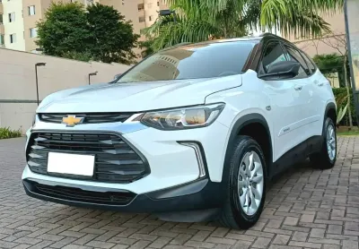 Chevrolet tracker lt 1.0 turbo automática 2021 branca - revisões concessionária, pneus novos e abaix