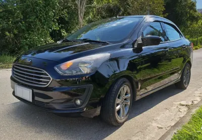  ford ka sedan se plus 1.5 flex automático 2020 preto - abaixo fipe e completíssimo - facilita autos