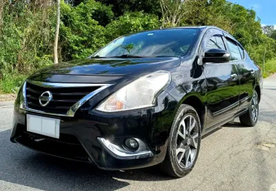 Nissan versa unique 1.6 flex automático 2017 preto - r$10.000 abaixo fipe! - facilita autos jacareí