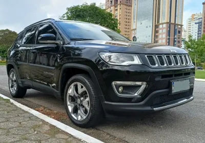 Jeep compass limited 2.0 flex aut. 2018 – único dono, 86.000km e revisões na concessionária!