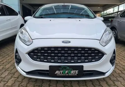 Ford fiesta 1.6 titanium automatico - branca - 2018/2018