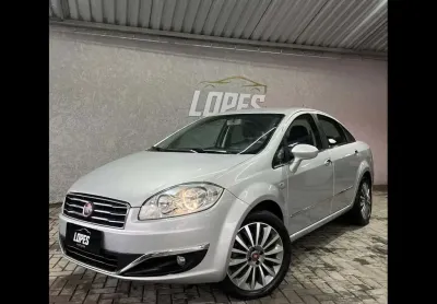 Fiat linea absolute 1.9/1.8 flex dualogic 4p  - prata - 2014/2015