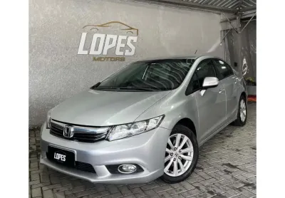 Honda civic sed. lxl/ lxl se 1.8 flex 16v aut.  - prata - 2012/2012
