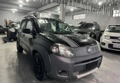 Fiat uno way 1.0 preto  veículo completo, econômico e confiável.