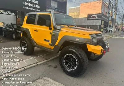Troller 3.2 4x4 2015 -guincho 16000 lbs*rodas esportiva*stage 4*banco concha *barra de led*escape fe