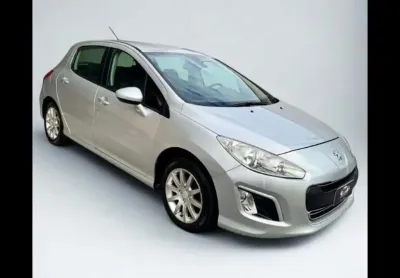 Peugeot 308 allure 1.6 flex 16v 5p mec.  - prata - 2012/2013