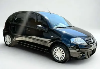 Citroën c3 1.6 glx 16v 4p - preta - 2008/2009