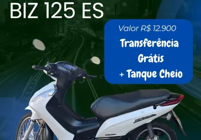 Honda biz 125 es ano 2013 cor branca, moto super inteira toda revisada
