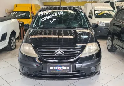 Citroen c3 glx 1.4  flex completo + mídia rodas todo revisado 2008