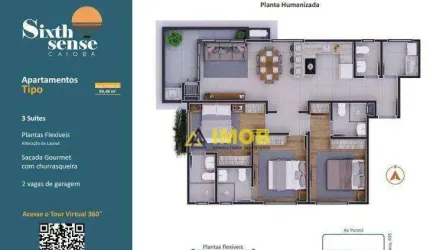 APARTAMENTO 3 SUÍTES CAIOBÁ