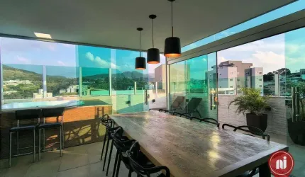 Cobertura com 3 dormitórios à venda, 157 m² por R$ 1.380.000,00 - Buritis - Belo Horizonte/MG