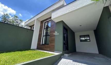 Casa Nova á Venda no Bairro Boneca do Iguaçu Com 3 Quartos Sendo Uma Suíte