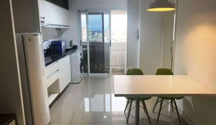 Apartamento com 1 dormitório para alugar, 38 m² por R$ 3.350,00/mês - Centro Cívico - Curitiba/PR