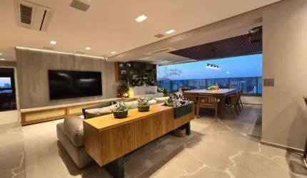 Apartamento de Luxo no Brooklin: 3 Quartos, 3 Suítes, 4 Banheiros, 3 Vagas e 158m² em São Paulo-SP