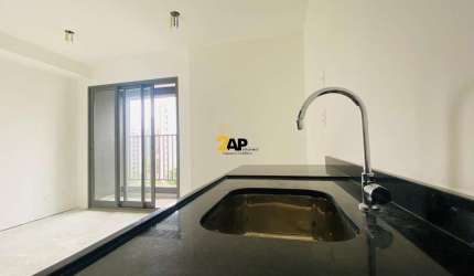 Apartamento studio no contra piso a venda no Campo Belo, 1 dormitório, 1 vaga com 20m².
