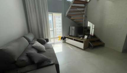Cobertura Duplex em Vila Suzana com 125m², 2 quartos sendo 1 suíte e 2 vagas.
