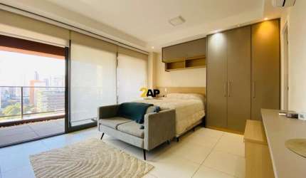 Apartamento Studio para venda e locação no Brooklin , 1 dormitório, 1 vaga com 41 m²