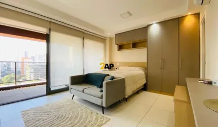 Apartamento Studio para venda e locação no Brooklin , 1 dormitório, 1 vaga com 41 m²