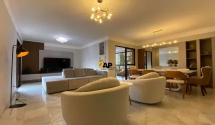 Apartamento para locação na Vila Andrade, São Paulo-SP: 4 quartos, 3 suítes, 5 banheiros, 3 vagas de garagem, 198 m².