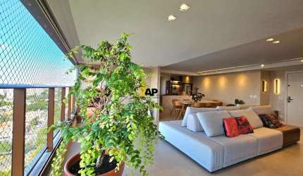 apartamento de luxo mobiliado no Brooklin, São Paulo-SP, com 3 quartos, 3 suítes e 146m² - Agende sua visita agora!
