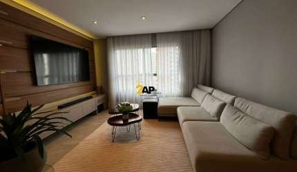 Apartamento de 74m² à venda ou locação no Panamby: 2 quartos, 1 suíte, 2 vagas de garagem.