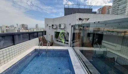 Cobertura com 4 dormitórios à venda, porteira fechada - Ponta da Praia - Santos/SP